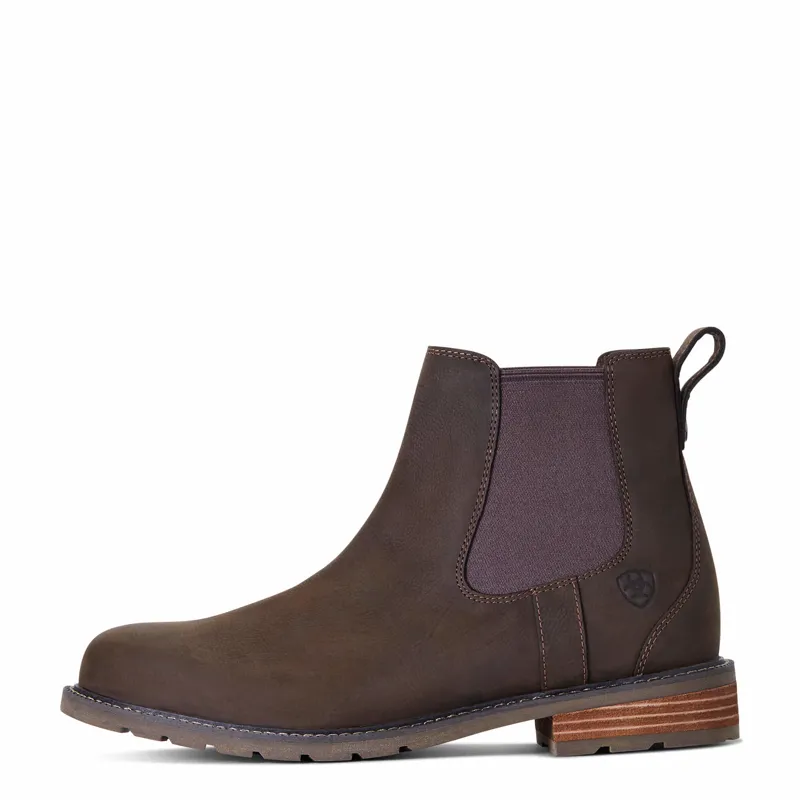 Ariat Mens Wexford Waterproof Chelsea Boot in Java